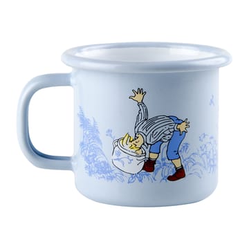 Emil blue emaillen mok 1,5 dl - Light blue - Muurla