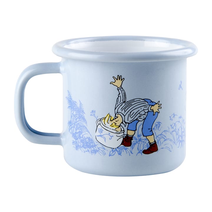 Emil blue emaillen mok 1,5 dl, Light blue Muurla