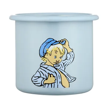 Emil blue emaillen mok 2,5 dl - Emil - Muurla