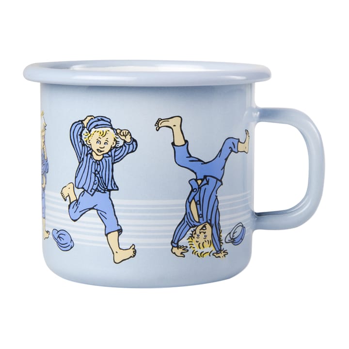 Emil blue emaillen mok 2,5 dl - Light blue - Muurla
