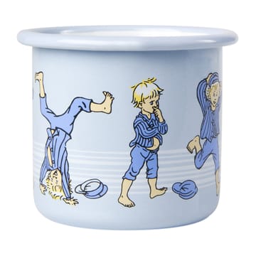 Emil blue emaillen mok 2,5 dl - Light blue - Muurla