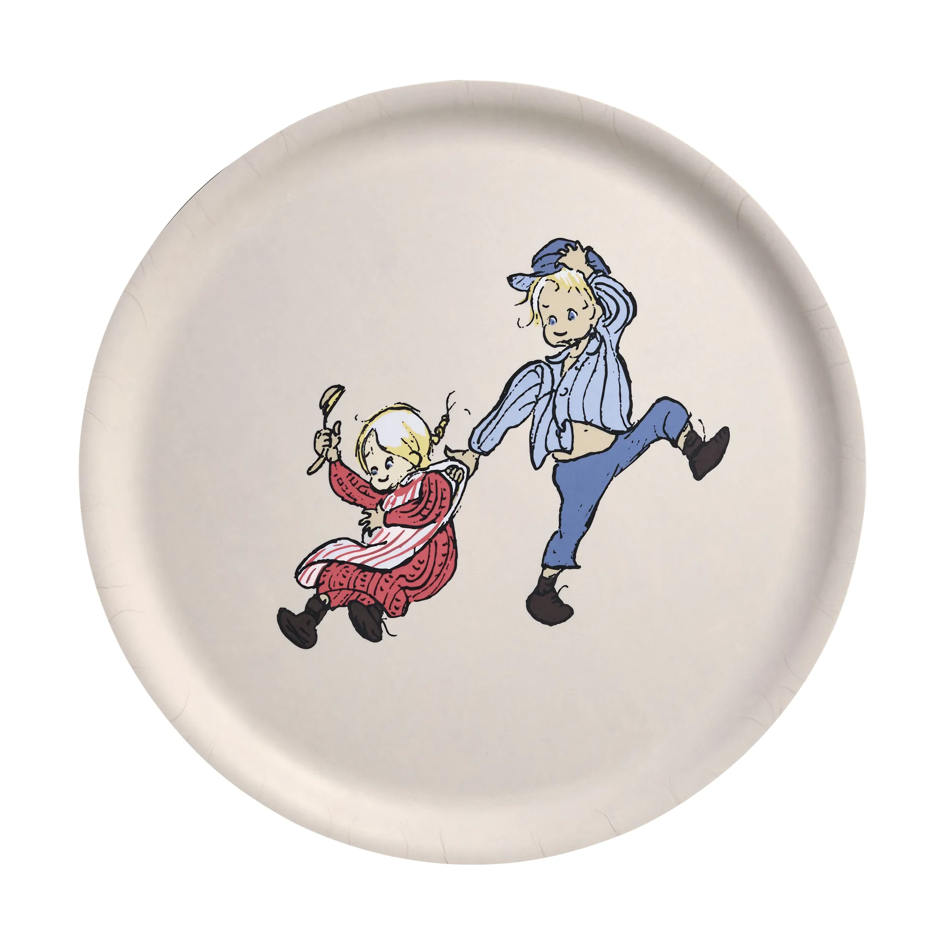 Emil en Ida dienblad Ø35 cm, Wit Muurla