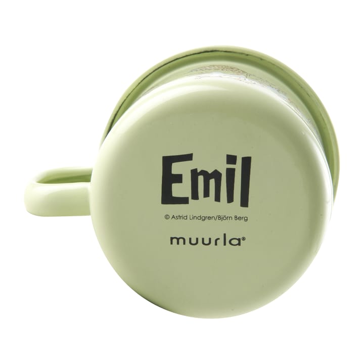 Emil & Ida emaillen mok 2,5 dl, Green Muurla