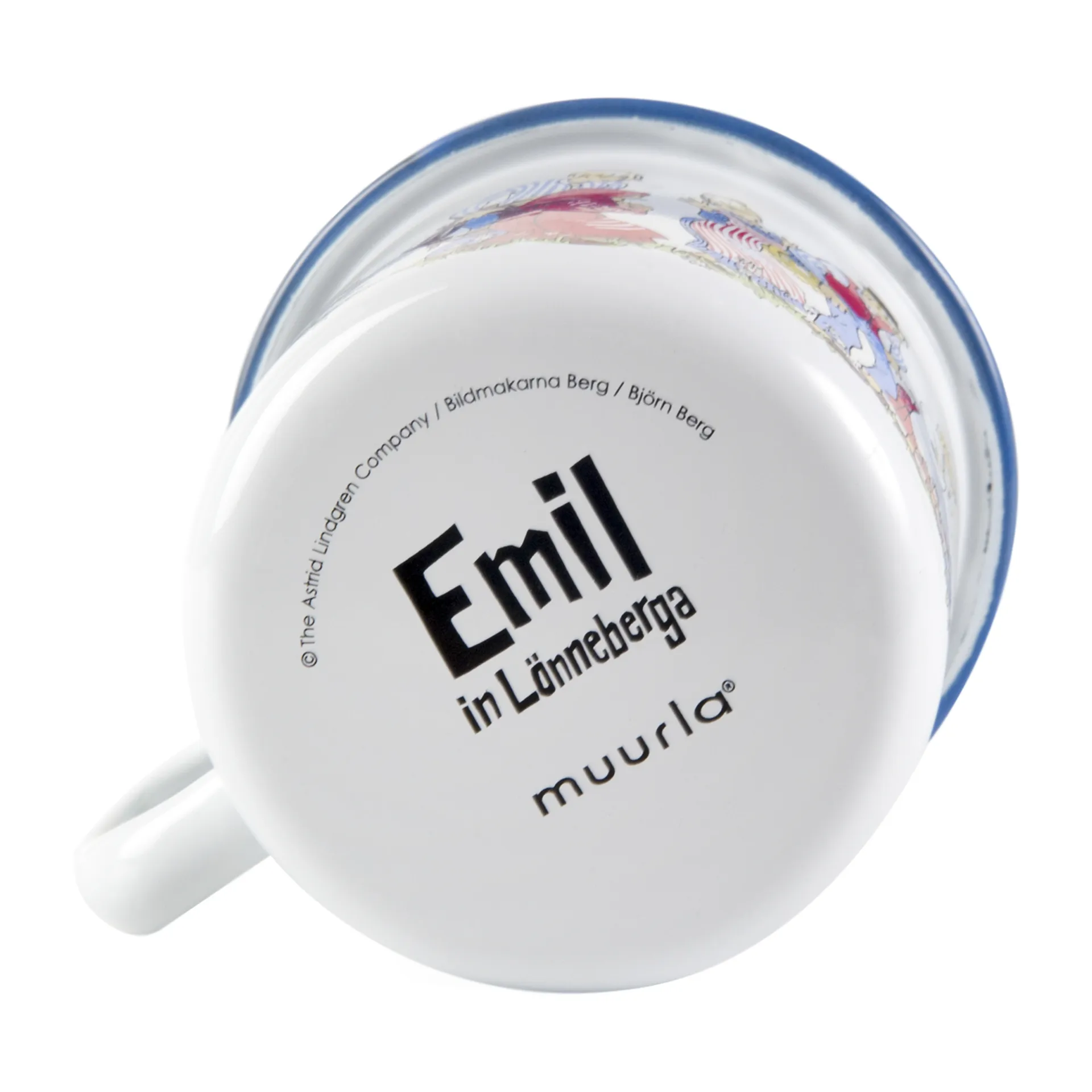 Emil the family emaillen mok 2,5 dl, White Muurla