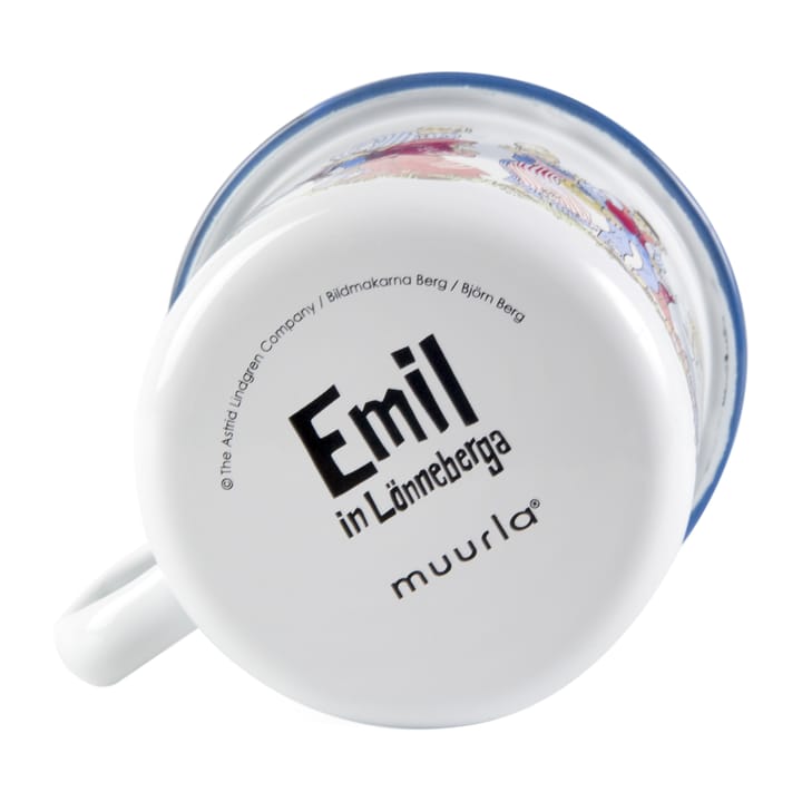 Emil the family emaillen mok 2,5 dl, White Muurla