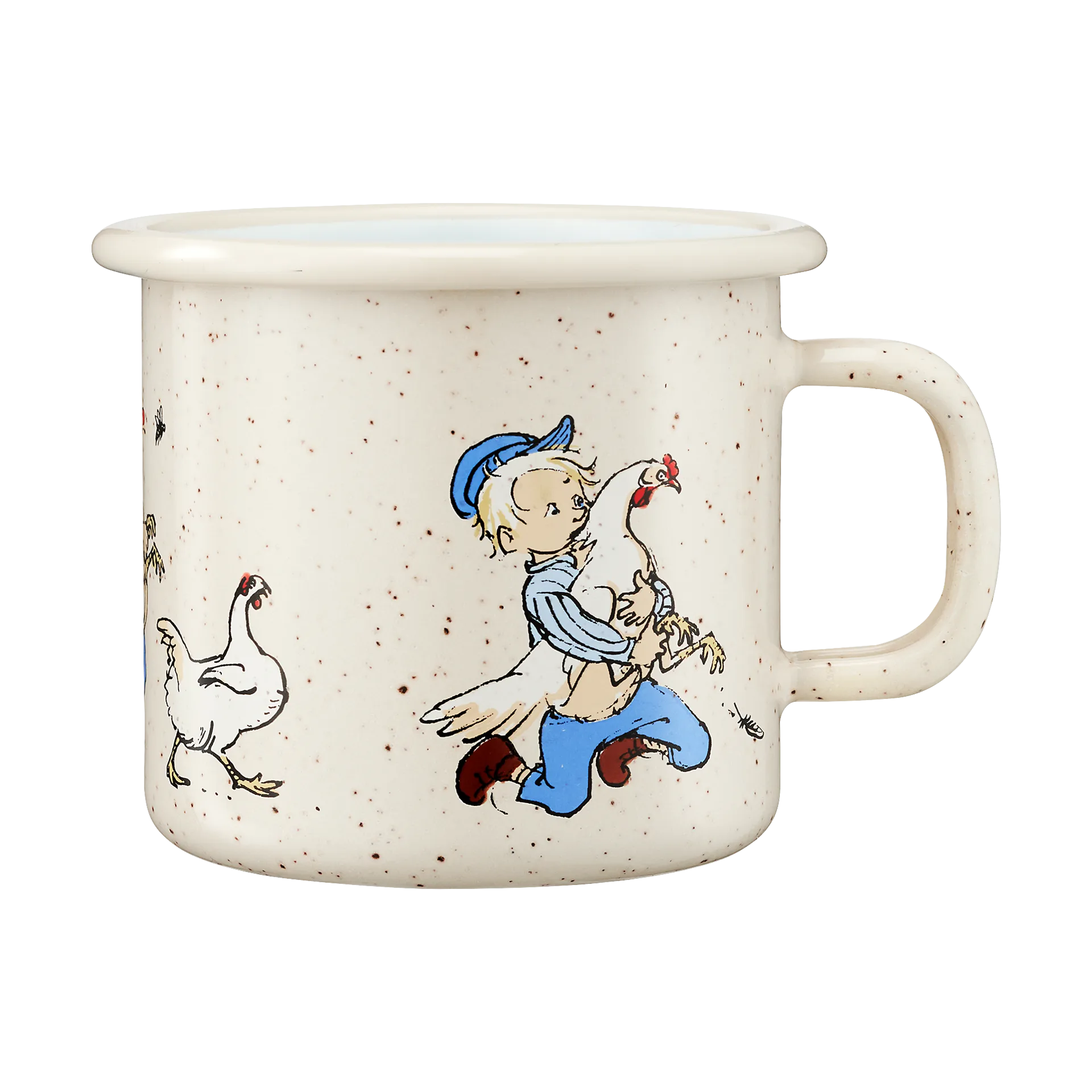 Emil van de Hazelhoeve emaille mok 2,5 dl, Cluck Cluck Muurla