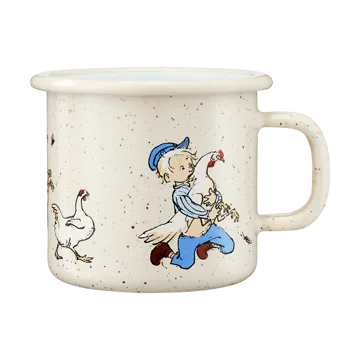 Emil van de Hazelhoeve emaille mok 2,5 dl - Cluck Cluck - Muurla