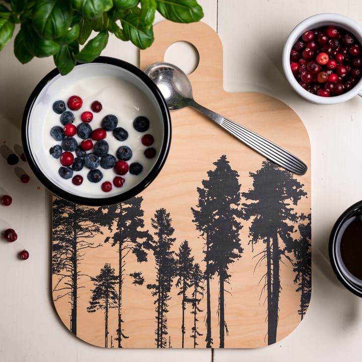 Forest snijplank 25x32 cm, natuur-zwart Muurla