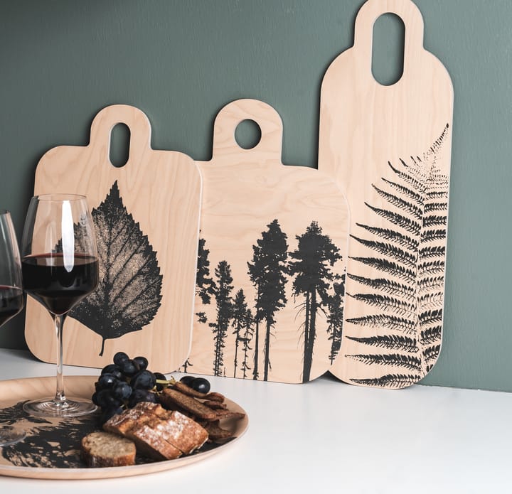 Forest snijplank 25x32 cm, natuur-zwart Muurla