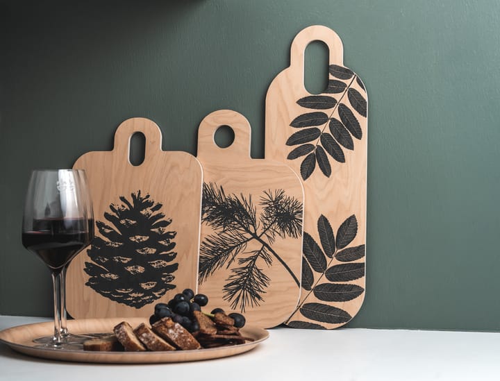Forest snijplank 25x32 cm, natuur-zwart Muurla