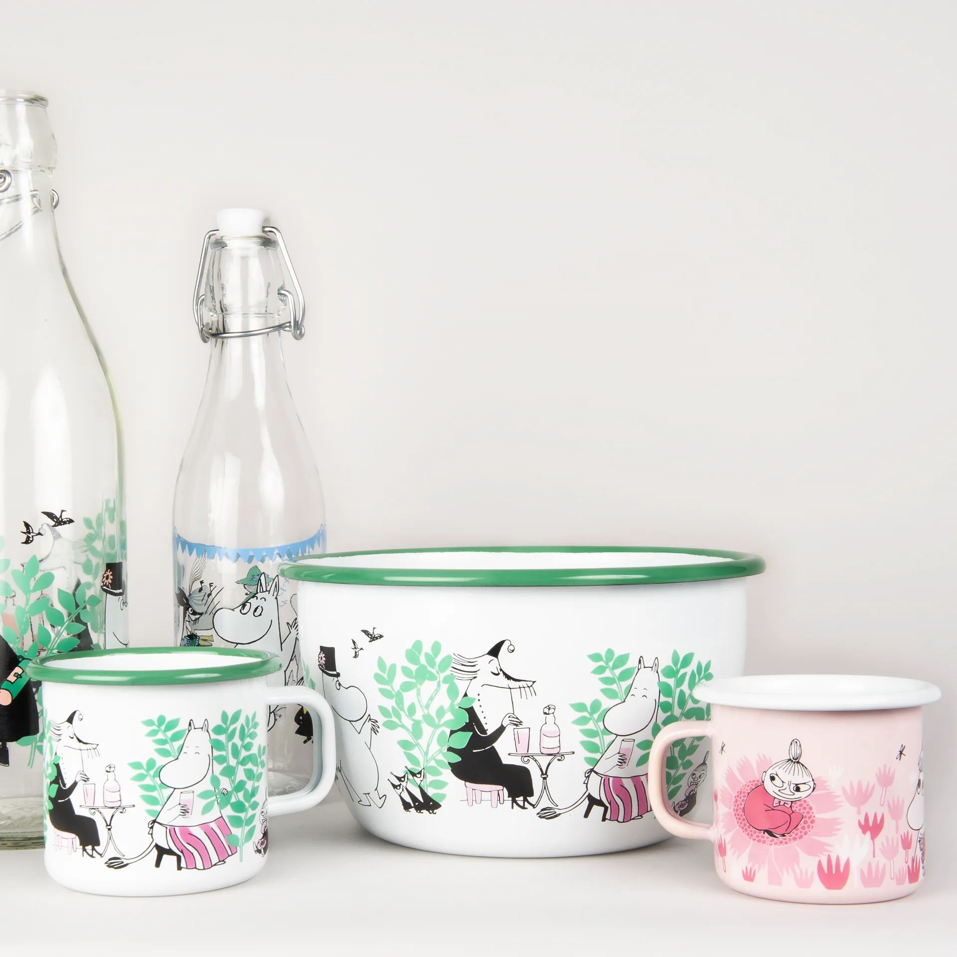 Girls emaillen mok 25 cl, Roze Muurla