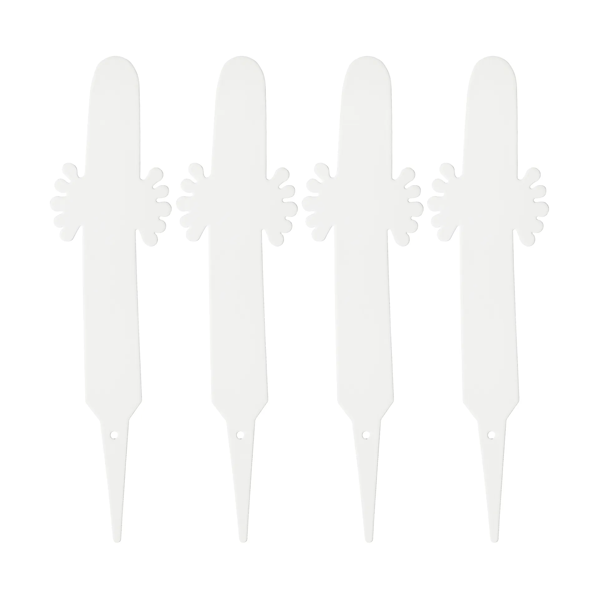 Hemul plantenlabel 4-pack, Wit Muurla