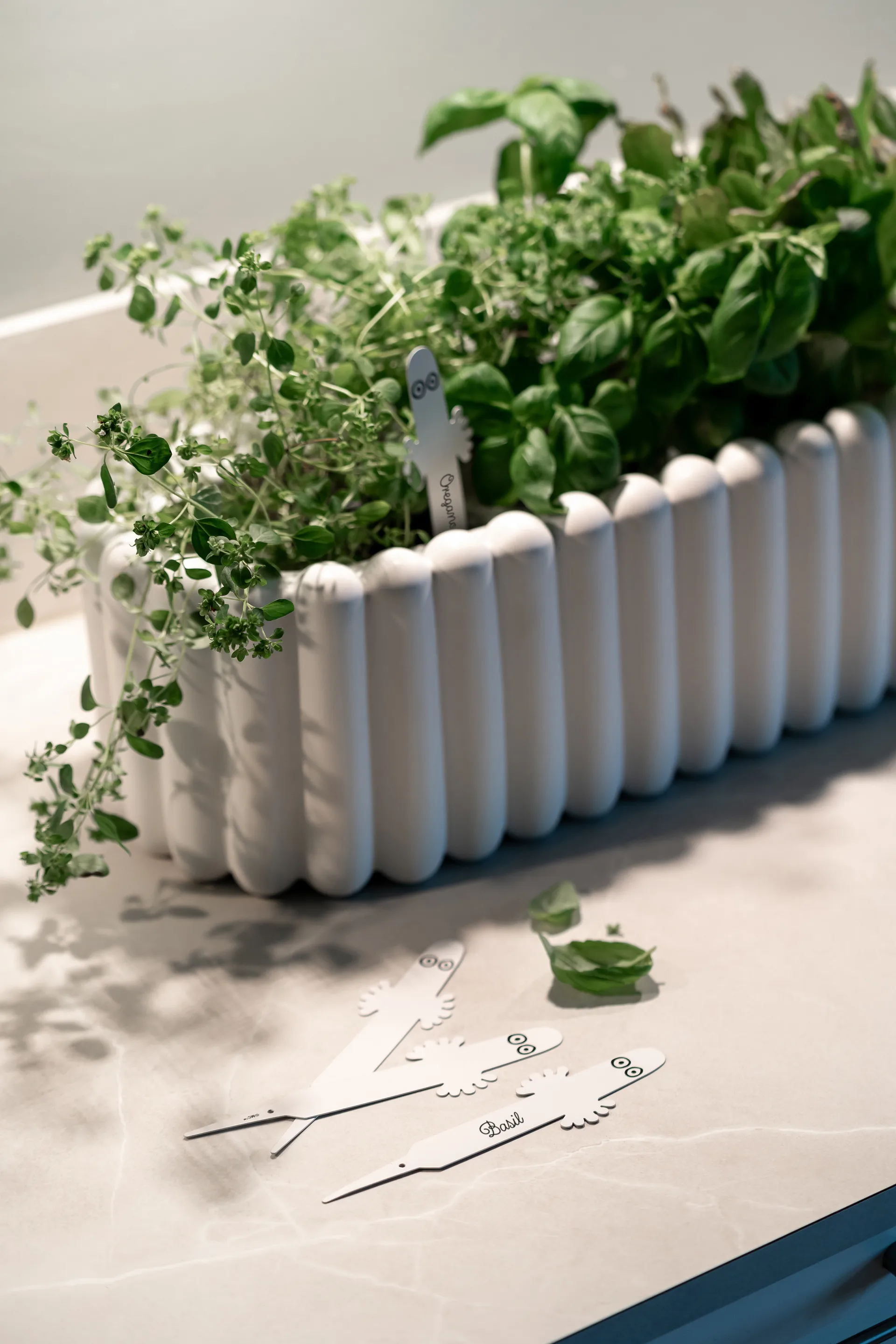 Hemul plantenlabel 4-pack, Wit Muurla