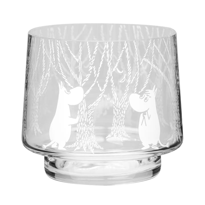 In the Woods waxinelichthouder/kom 8 cm - Helder-wit - Muurla