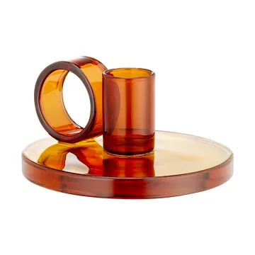 Loop kandelaar Ø11 cm - Amber - Muurla