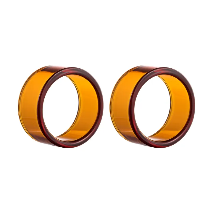Loop servettring 2-pack - Amber - Muurla