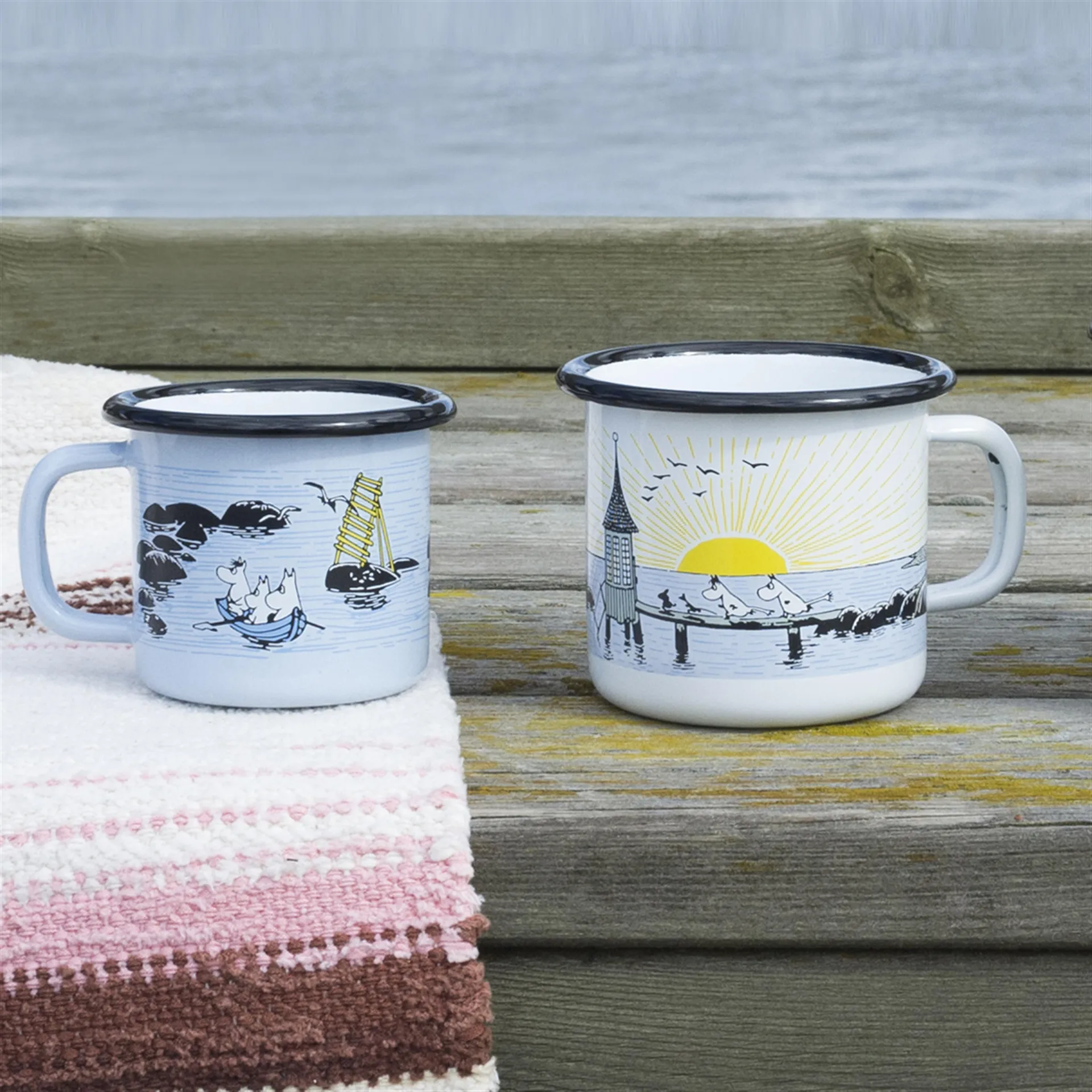 Mellow Wind emaille mok, 2,5 dl. Muurla