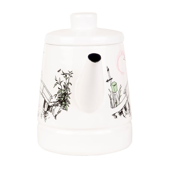 Missing you koffiekan emaille 1,6 l, Wit Muurla