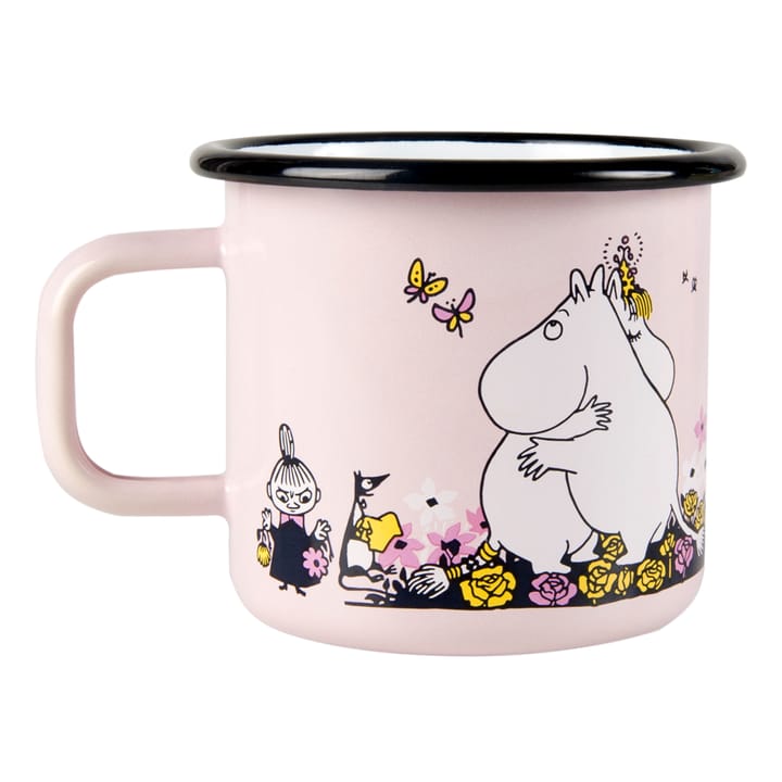 Moemin geëmaileerde mok knuffel 37 cl, Roze Muurla