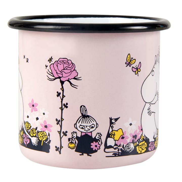 Moemin geëmaileerde mok knuffel 37 cl, Roze Muurla