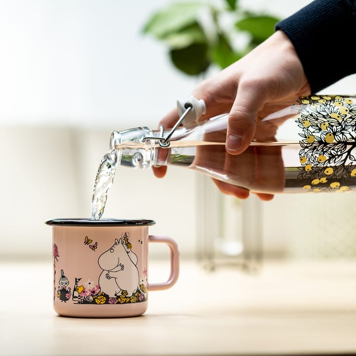 Moemin geëmaileerde mok knuffel 37 cl, Roze Muurla