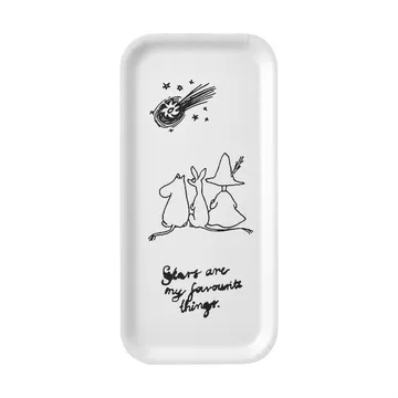 Moomin 80 dienblad 13x27 cm - Wit - Muurla