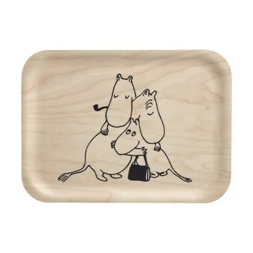 Moomin 80 dienblad 20x27 cm - Berkenhout - Muurla