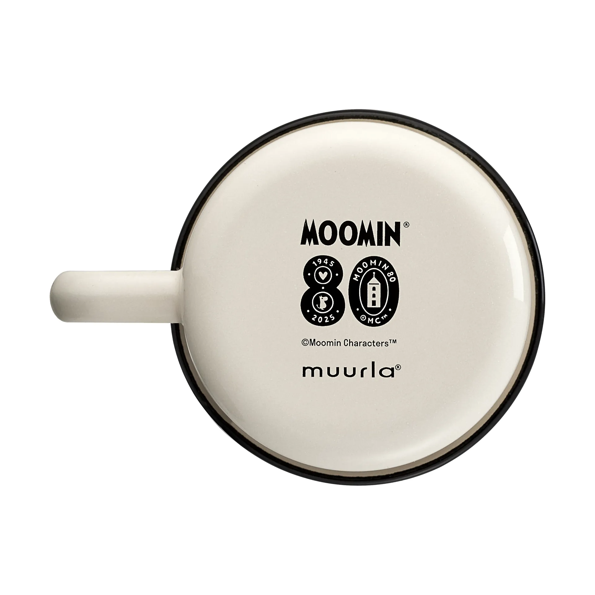 Moomin 80 emaille mok 37 cl, Wit Muurla