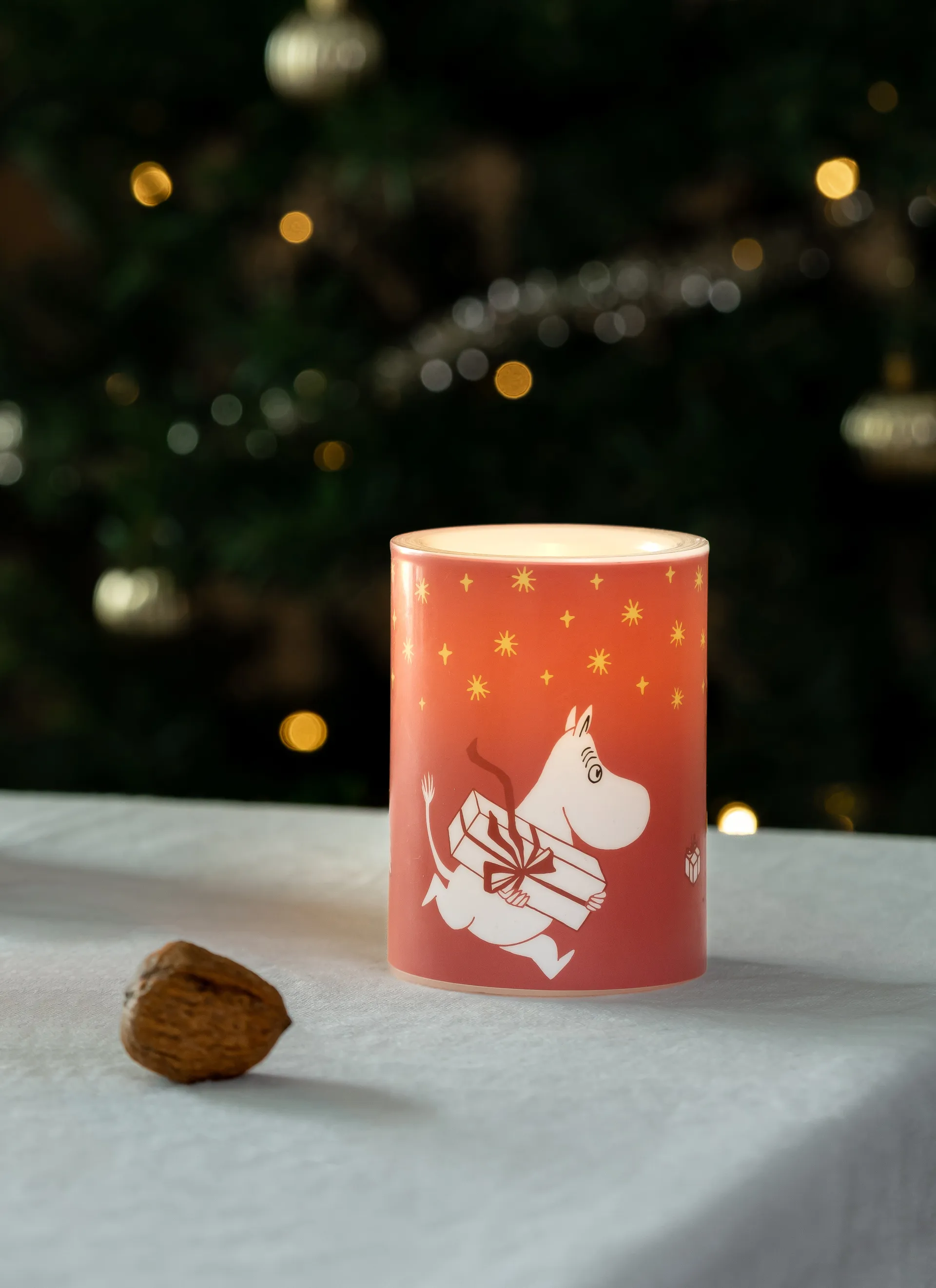 Moomin blokkaars LED 10 cm, Gifts Muurla