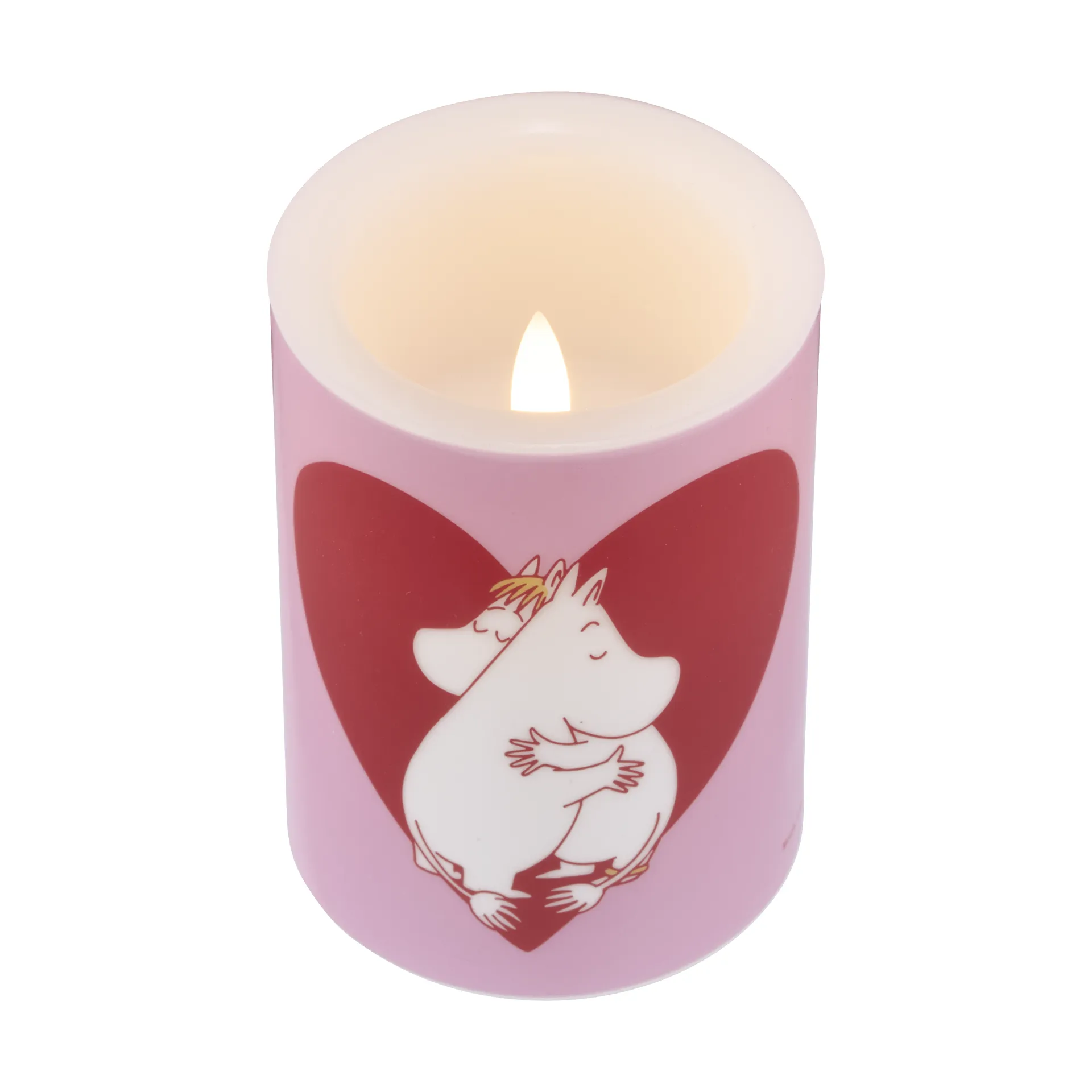 Moomin blokkaars LED 10 cm, Heart Muurla