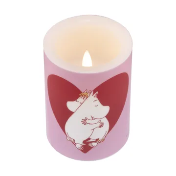 Moomin blokkaars LED 10 cm - Heart - Muurla
