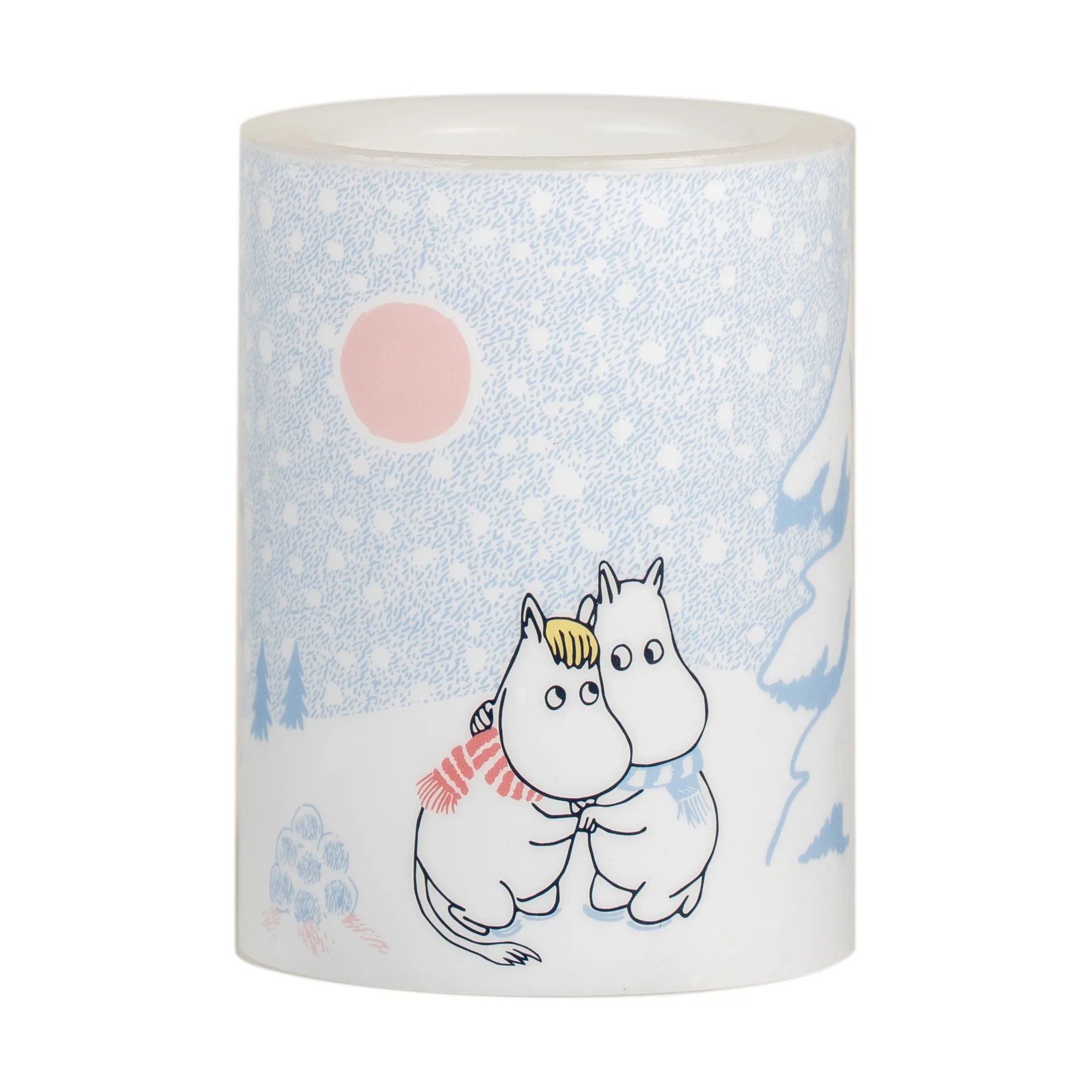 Moomin blokkaars LED 10 cm, Let it snow Muurla