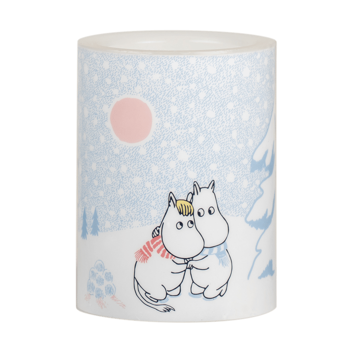 Moomin blokkaars LED 10 cm - Let it snow - Muurla