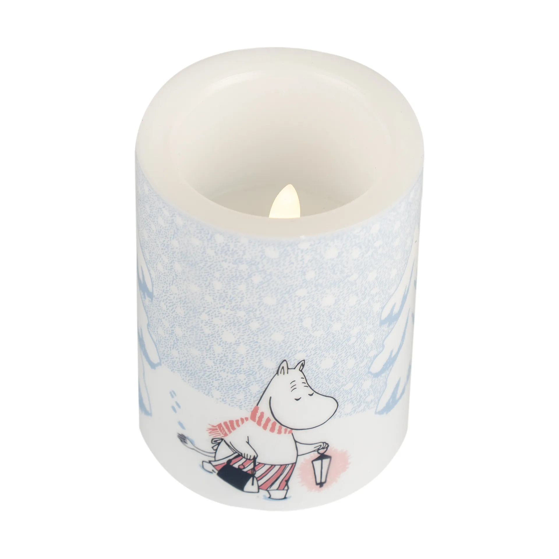 Moomin blokkaars LED 10 cm, Let it snow Muurla