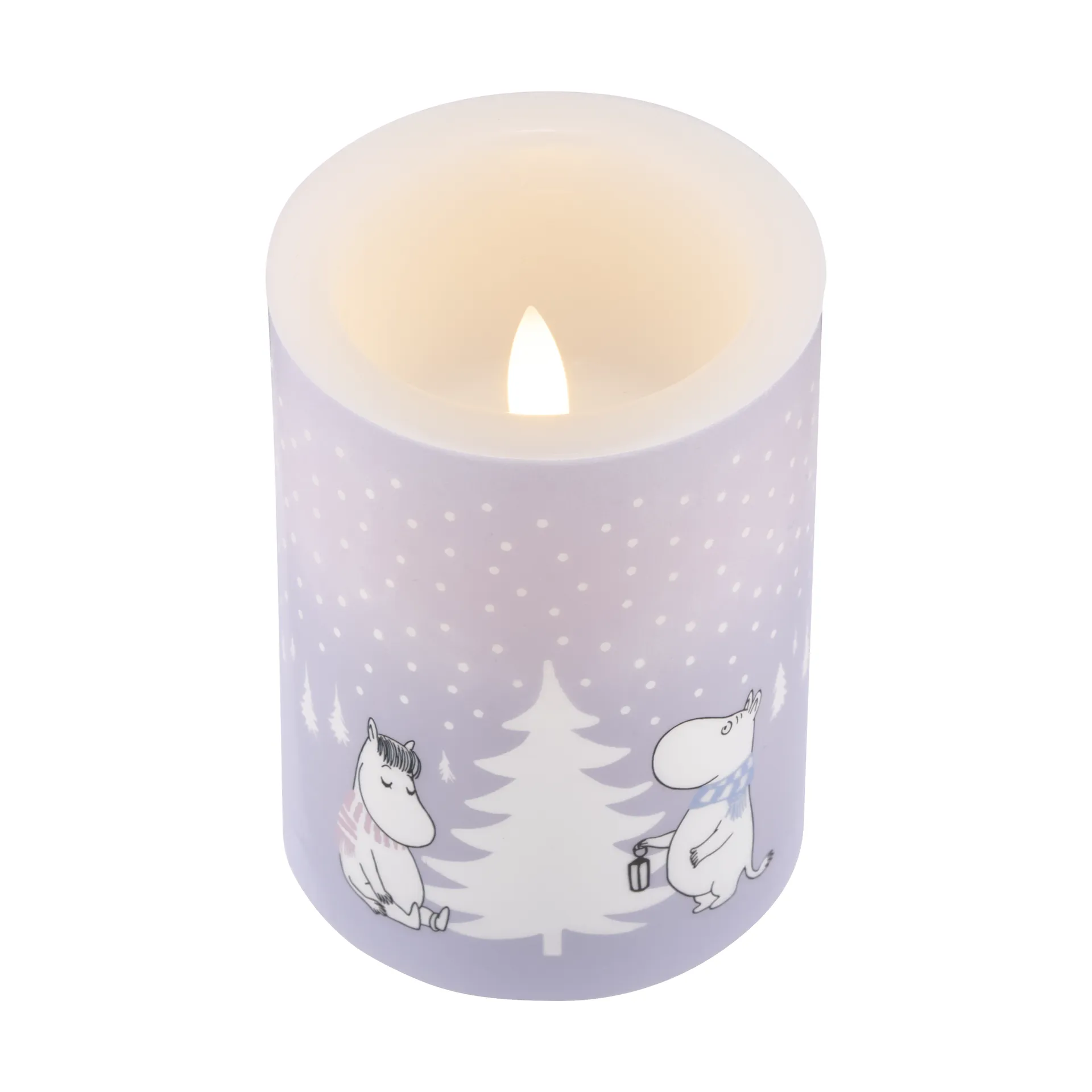 Moomin blokkaars LED 10 cm, Snowfall Muurla