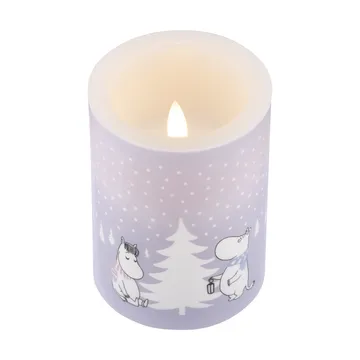 Moomin blokkaars LED 10 cm - Snowfall - Muurla