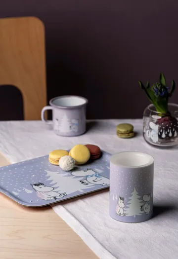 Moomin blokkaars LED 10 cm - Snowfall - Muurla