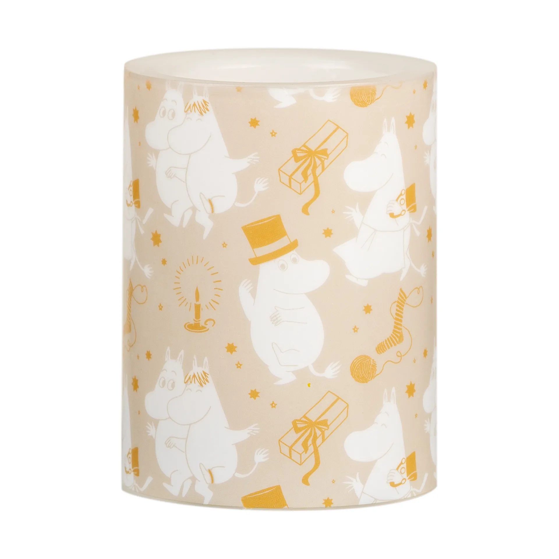 Moomin blokkaars LED 10 cm, Sparkling stars Muurla