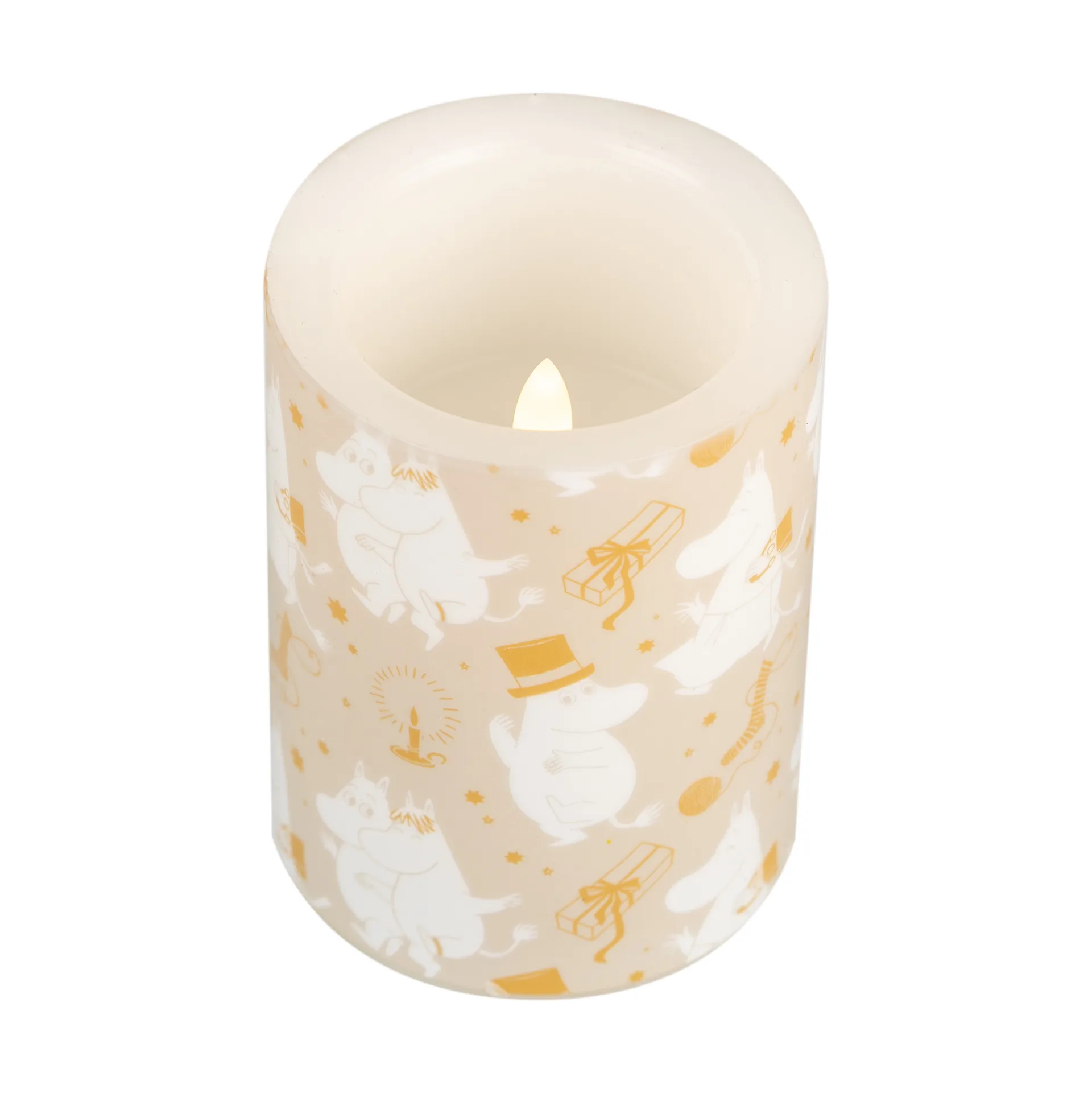 Moomin blokkaars LED 10 cm, Sparkling stars Muurla