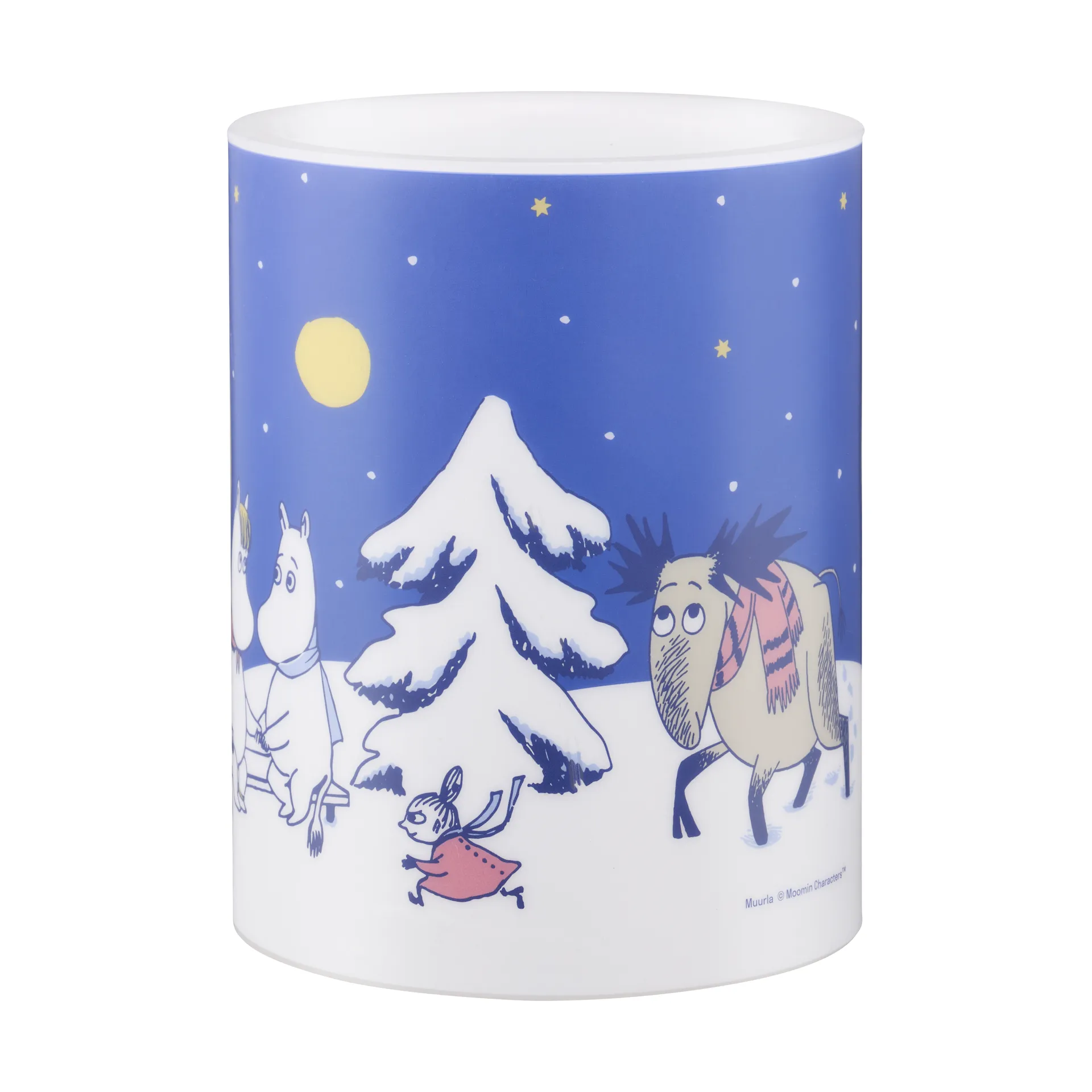 Moomin blokkaars LED 12,5 cm, Starry night Muurla