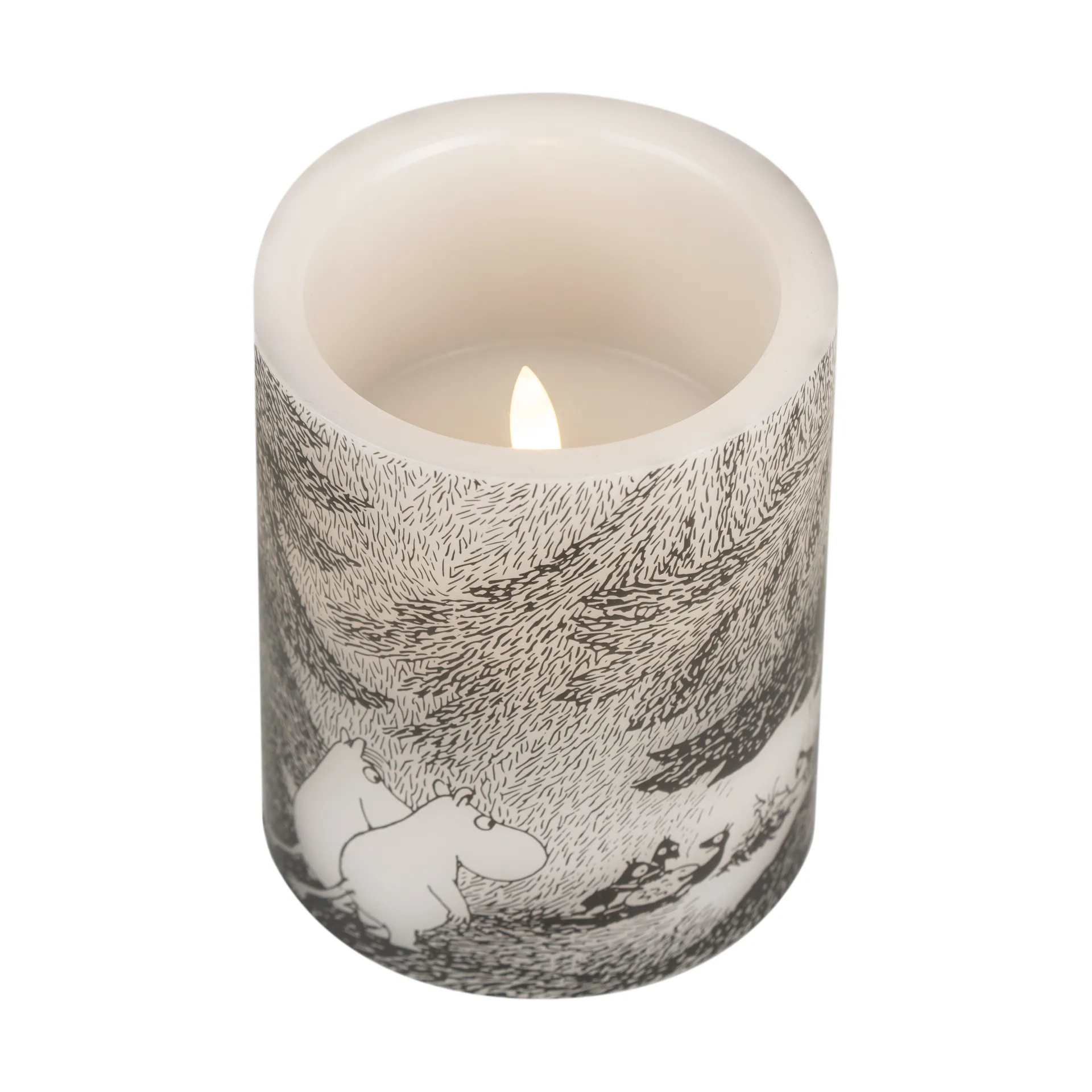 Moomin blokkaars LED 12,5 cm, Under the trees Muurla