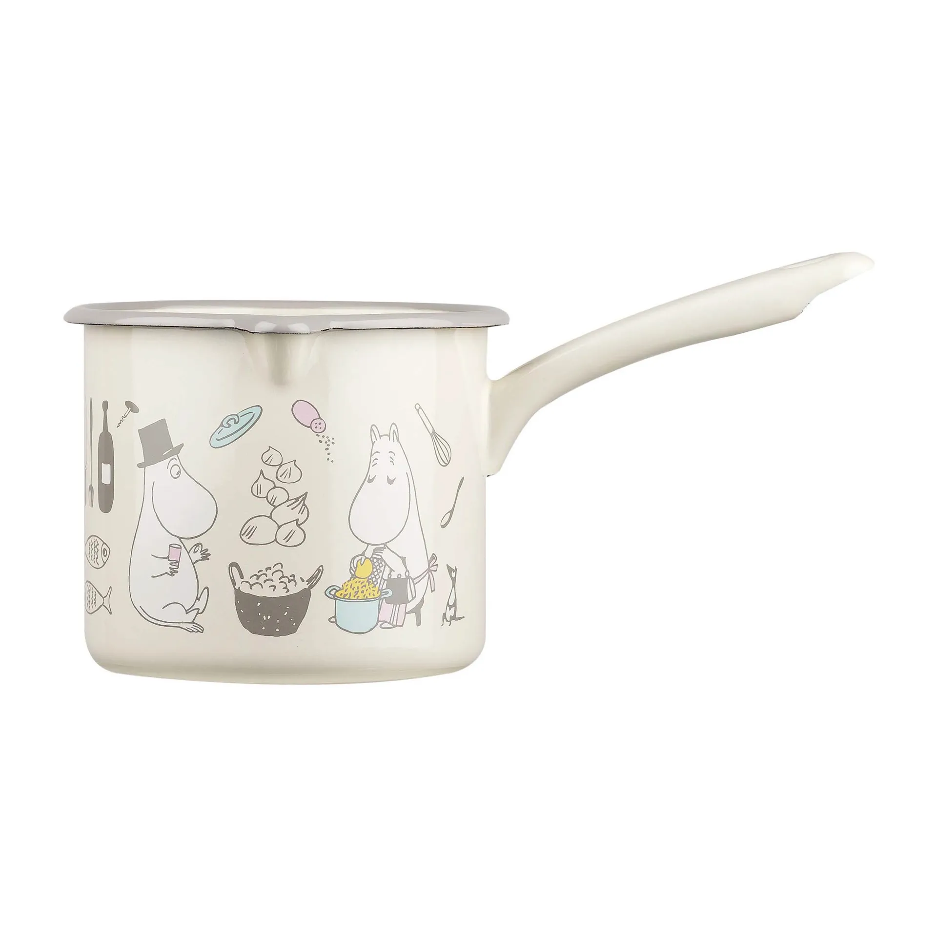 Moomin Bon Appétit steelpan 1,3 liter, Beige Muurla