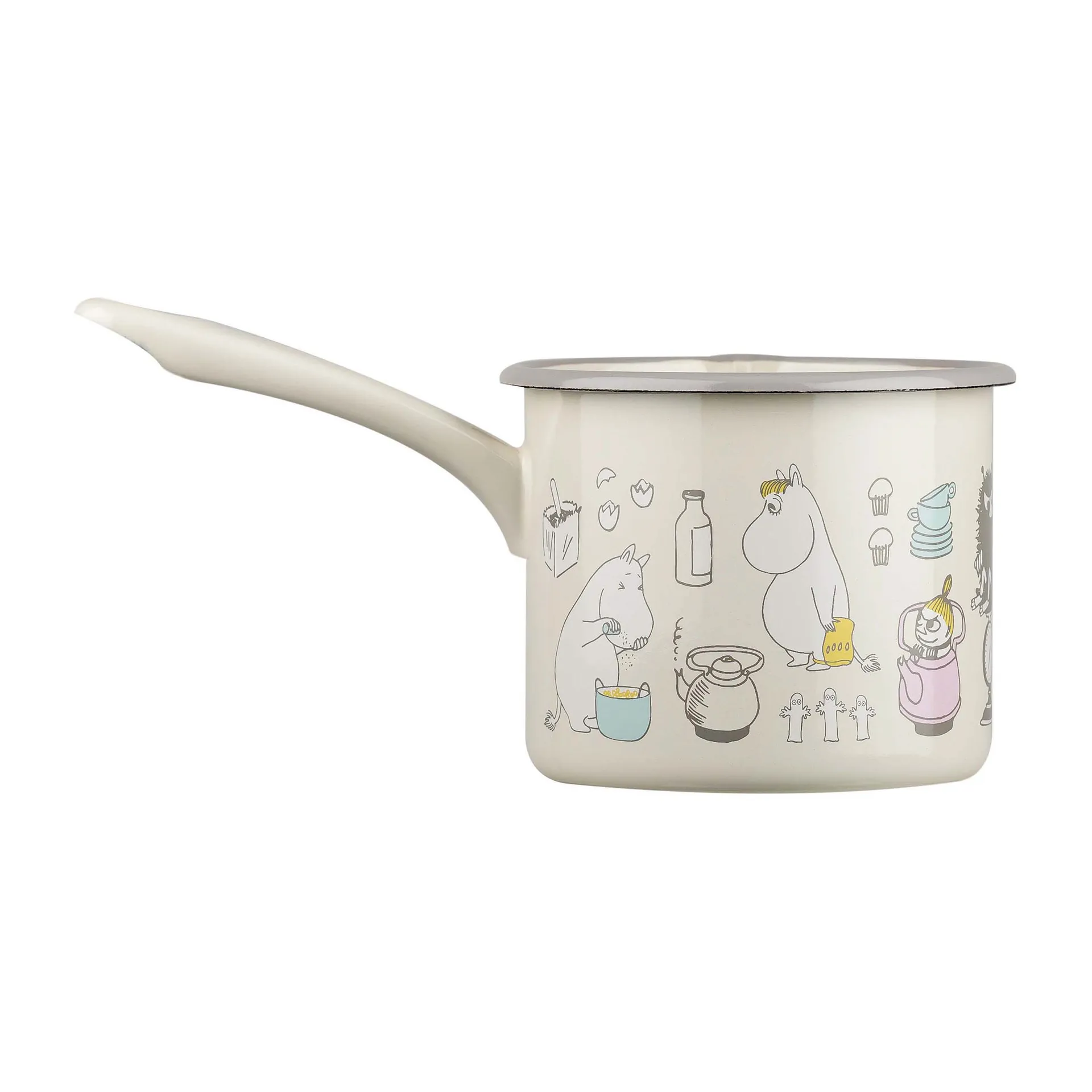 Moomin Bon Appétit steelpan 1,3 liter, Beige Muurla