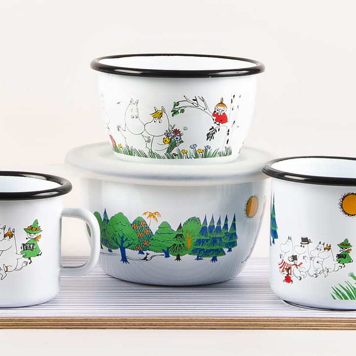Moomin Colors emaillen kom 60 cl, Moominvalley Muurla