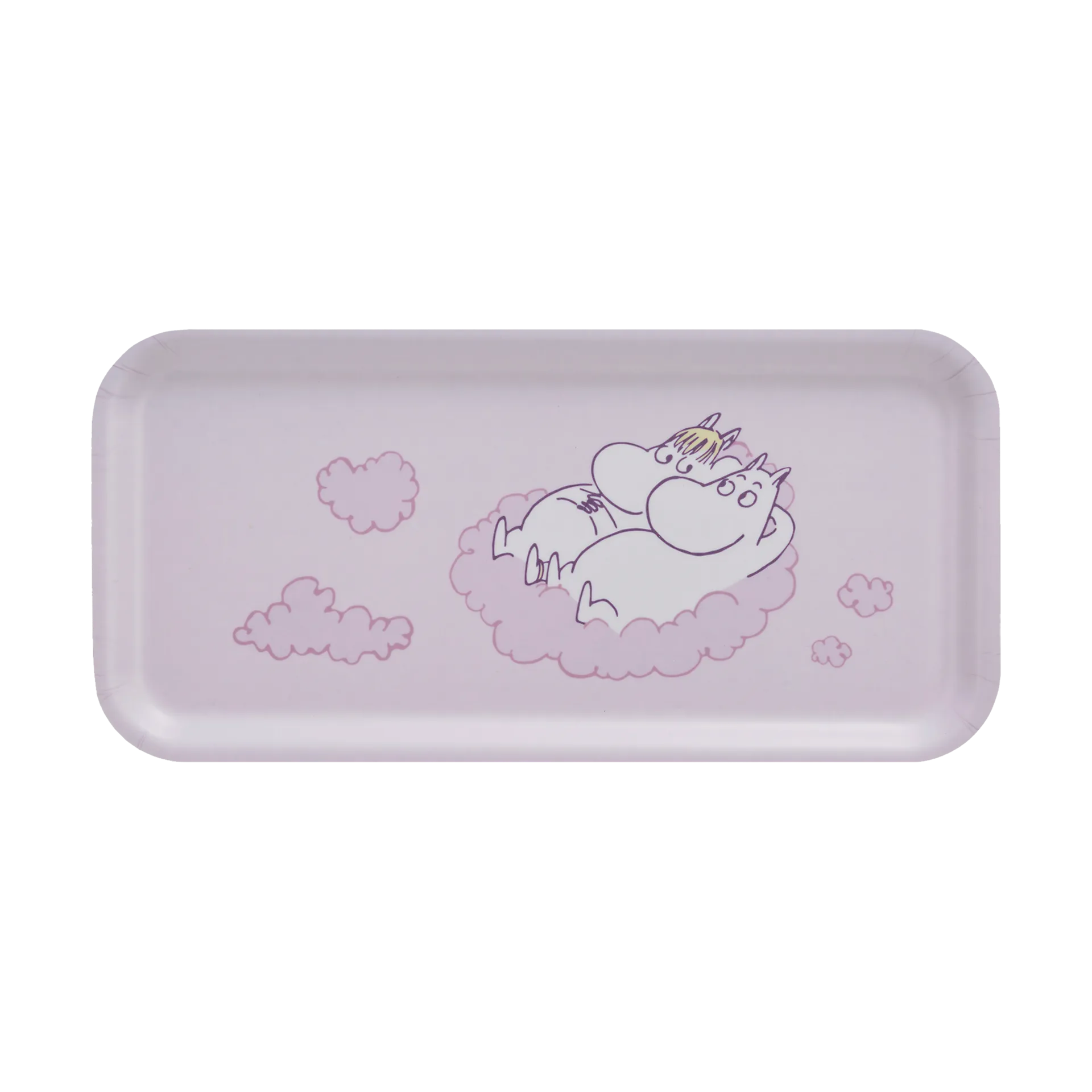 Moomin dienblad 13x27 cm, In the clouds Muurla