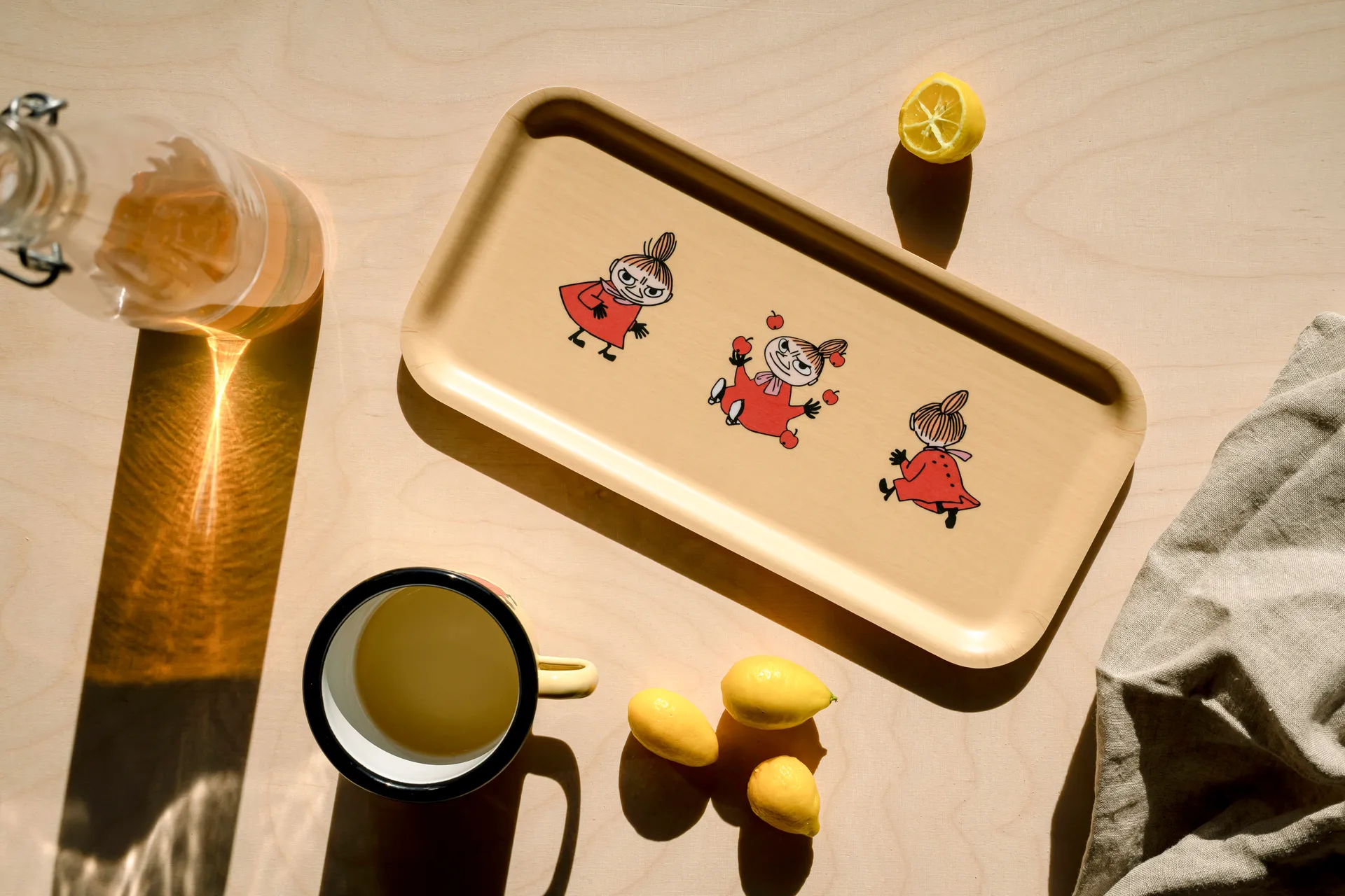 Moomin dienblad 13x27 cm, Retro Little My Muurla