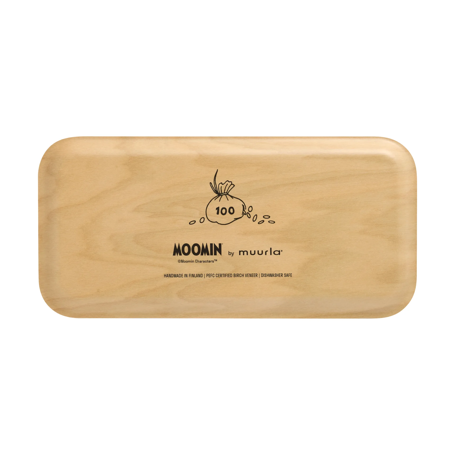 Moomin dienblad 13x27 cm, Retro Sniff Muurla