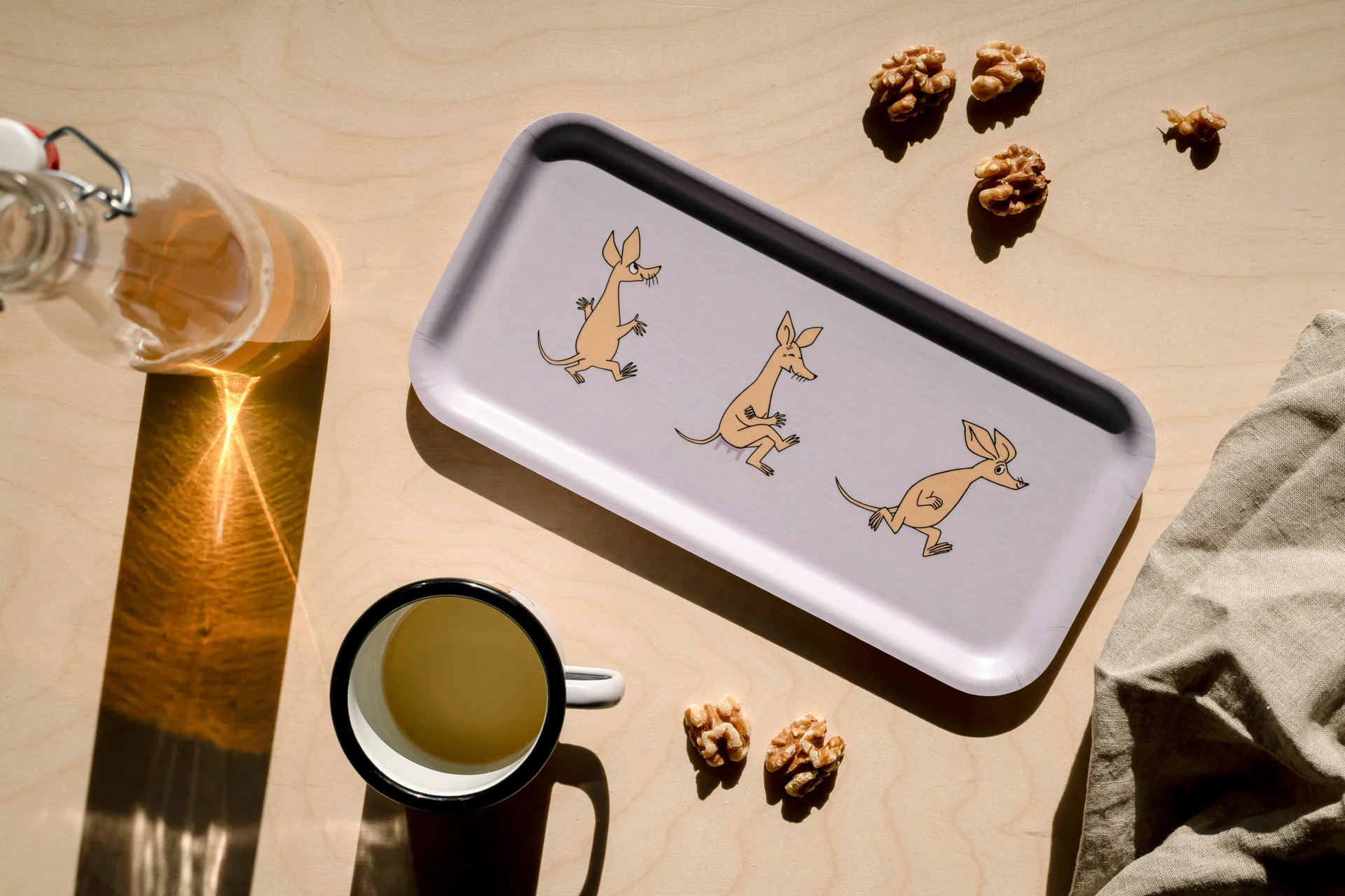 Moomin dienblad 13x27 cm, Retro Sniff Muurla