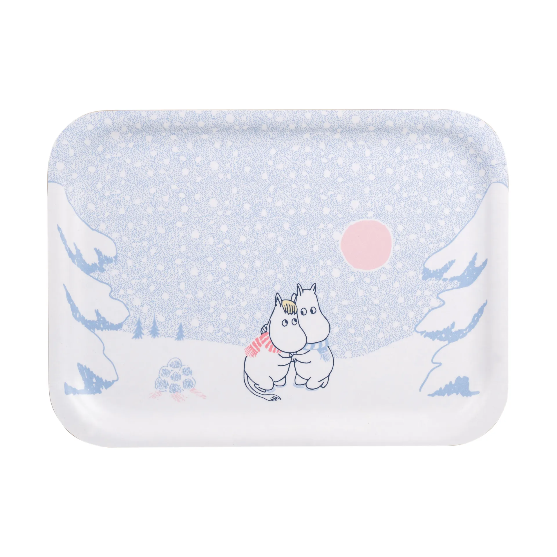 Moomin dienblad 20x27 cm, Let it snow Muurla