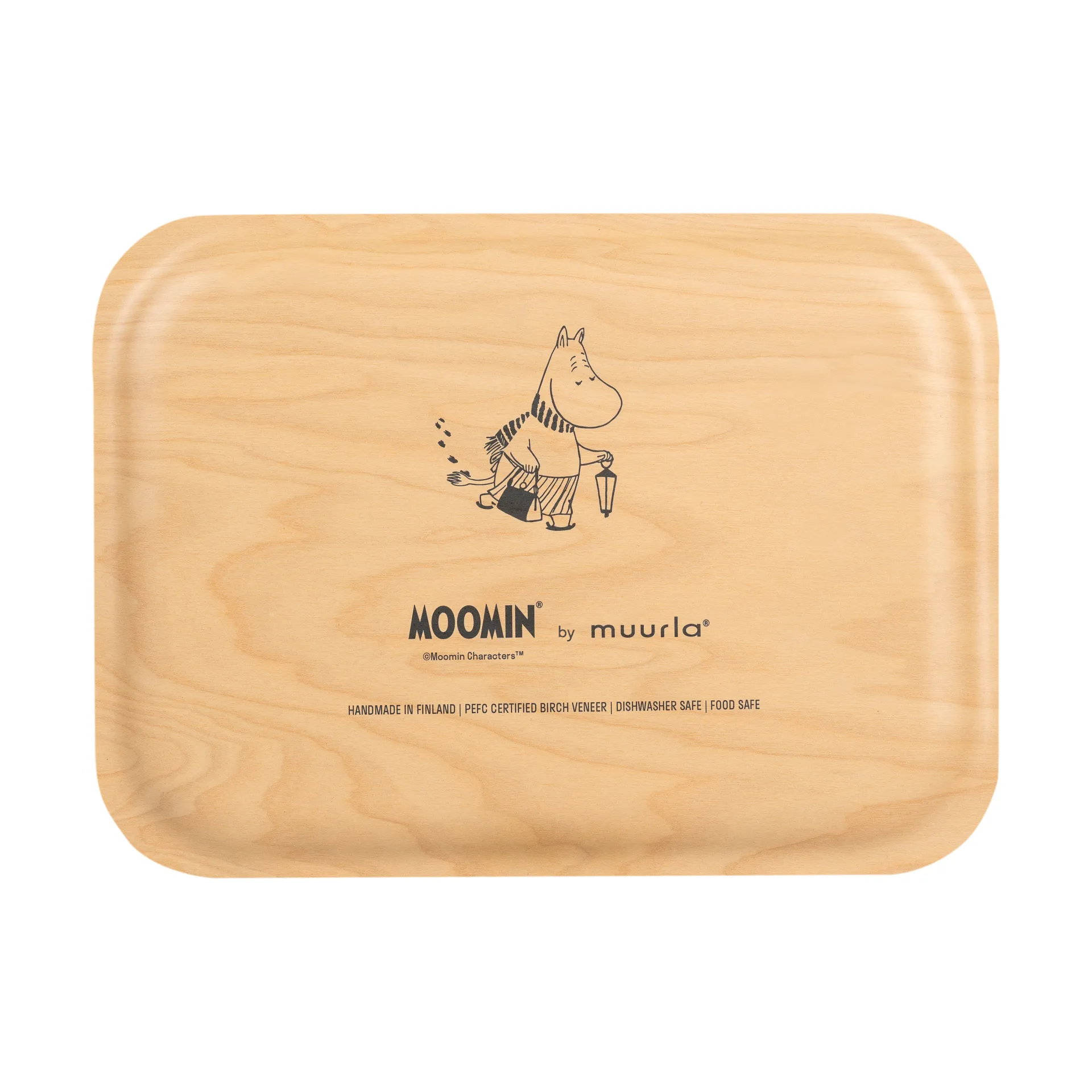 Moomin dienblad 20x27 cm, Let it snow Muurla